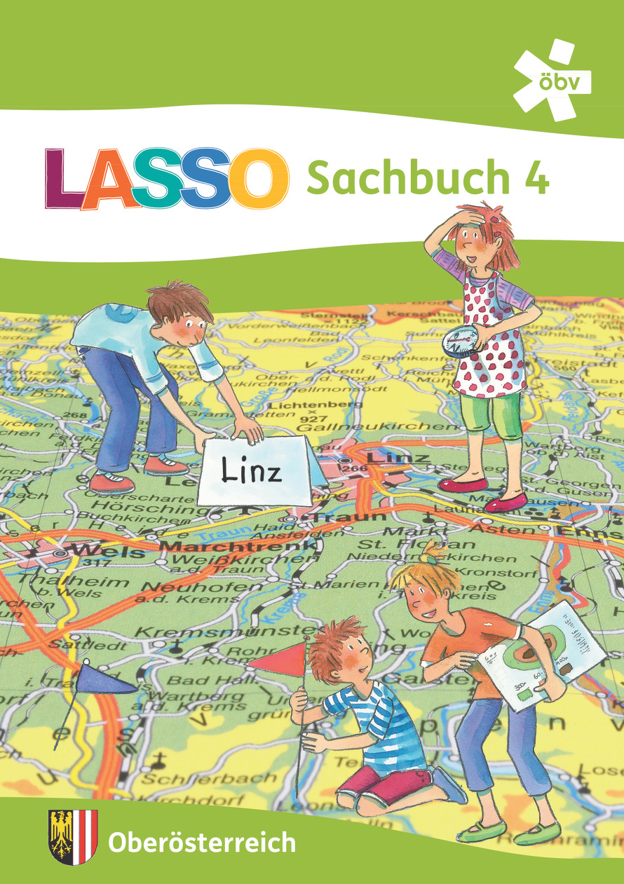 Lasso Sachbuch 4 mit Regionalseiten Oberösterreich, Schülerbuch
