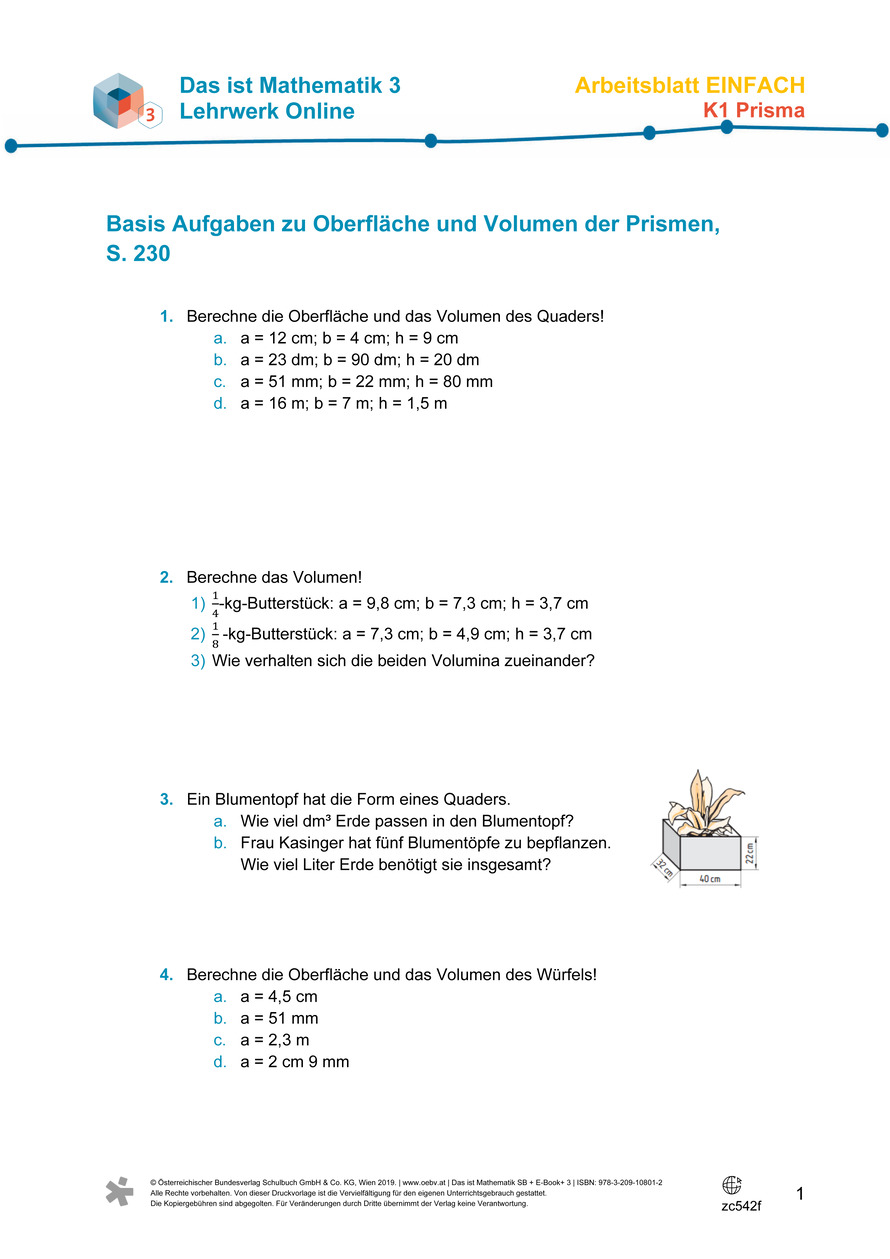 Üben - Prisma Arbeitsblatt | öbv