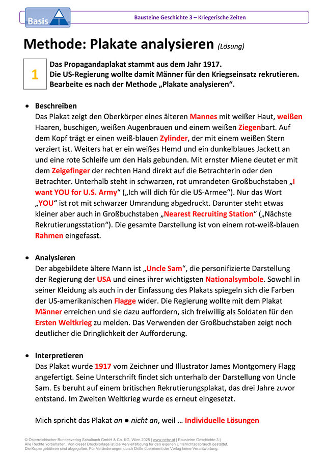 Methode: Plakate analysieren
