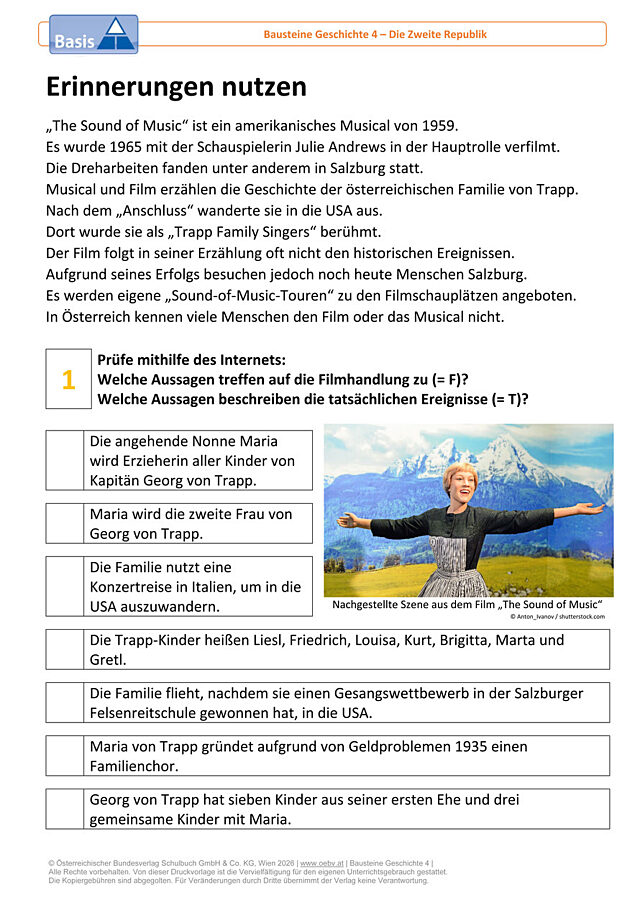 Erinnerungen nutzen