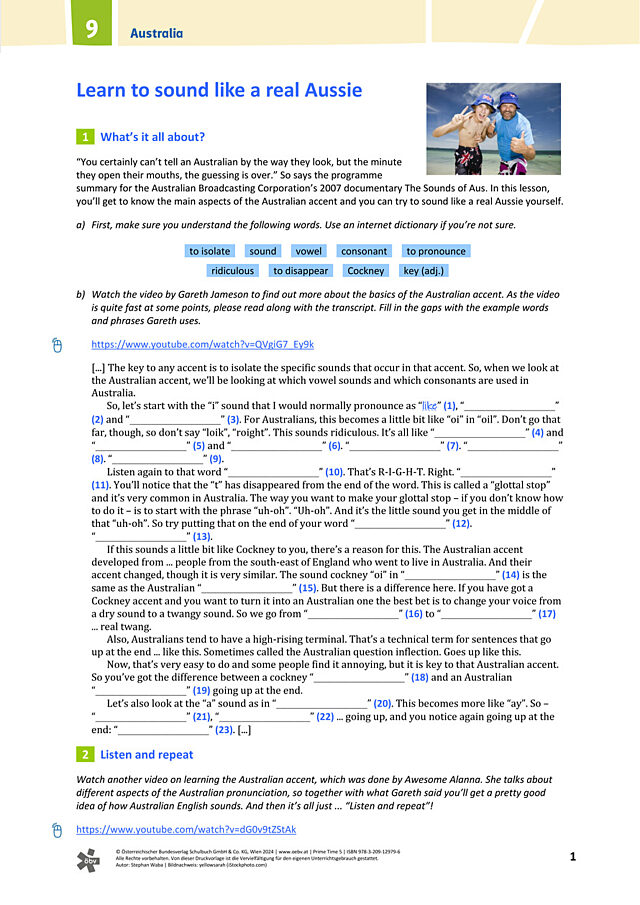 Learn to sound like a real Aussie