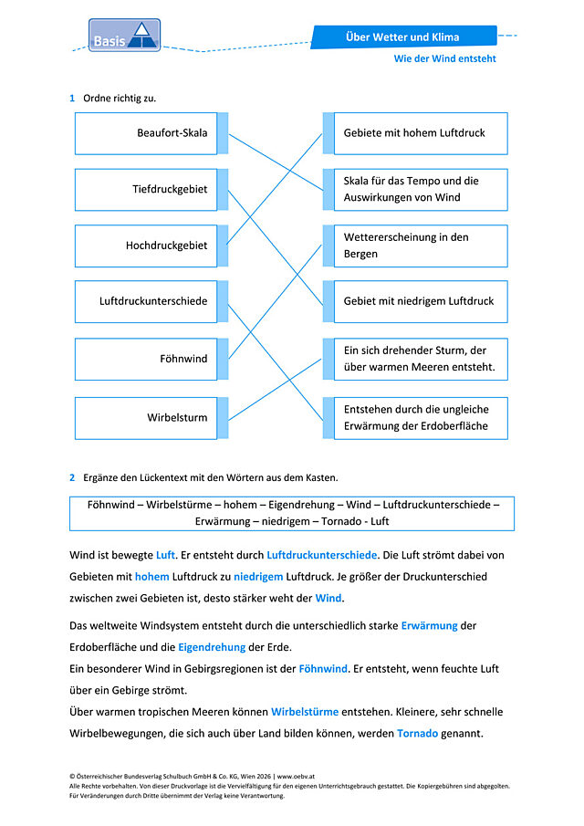 Wie der Wind entsteht