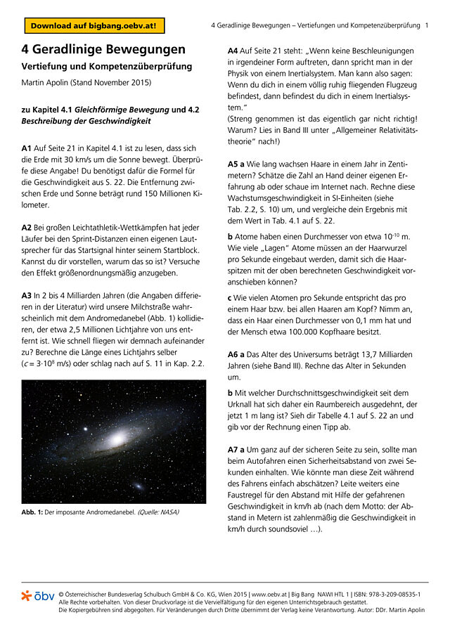 Geradlinige Bewegung