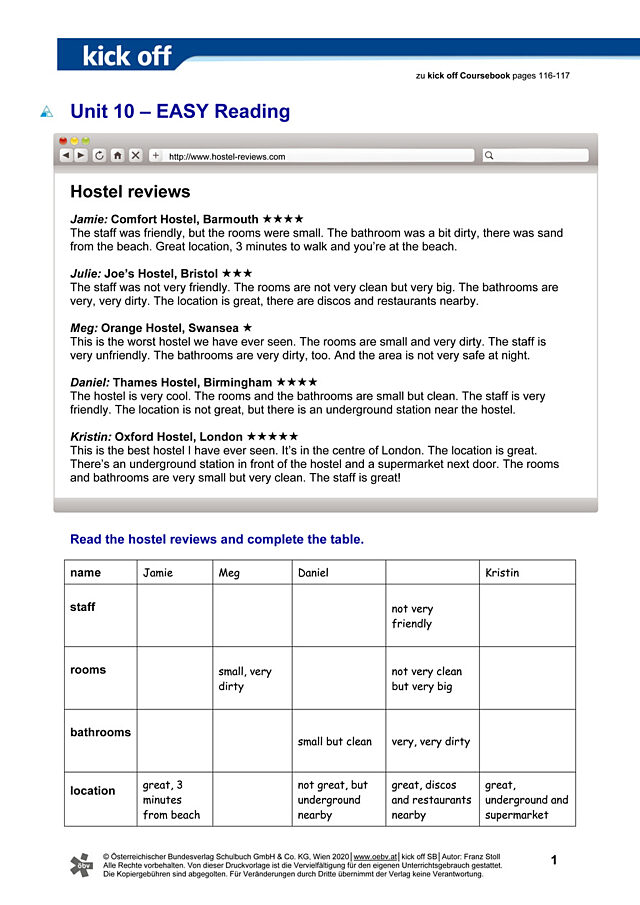 Easy reading
