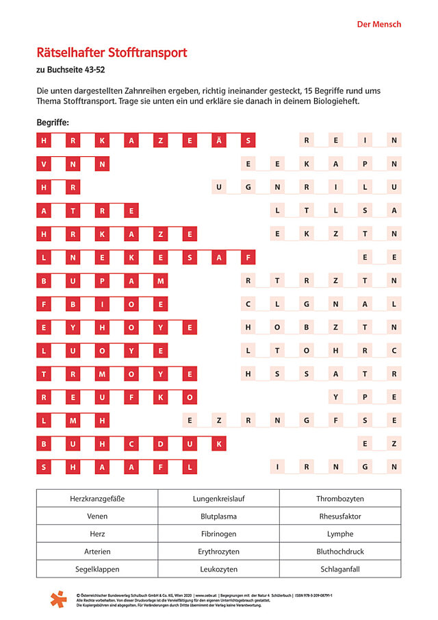 Rätselhafter Stofftransport