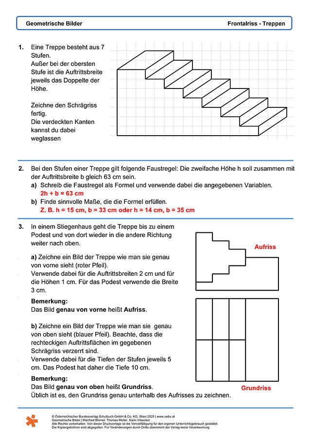 Frontalriss - Treppen