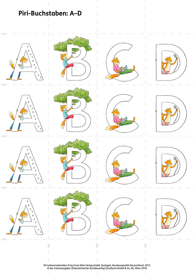 Piri Buchstaben: A-Z klein