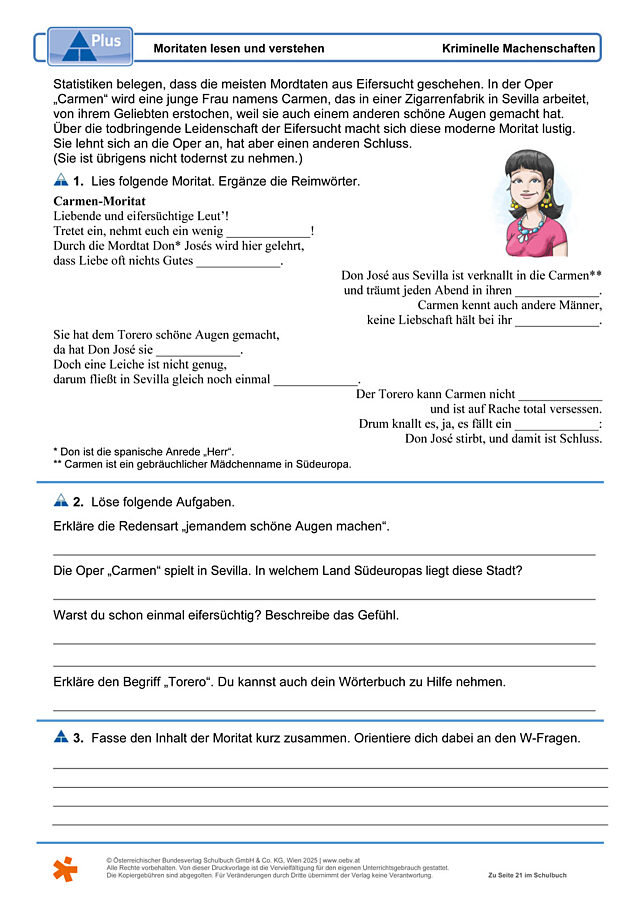 Moritäten lesen und verstehen