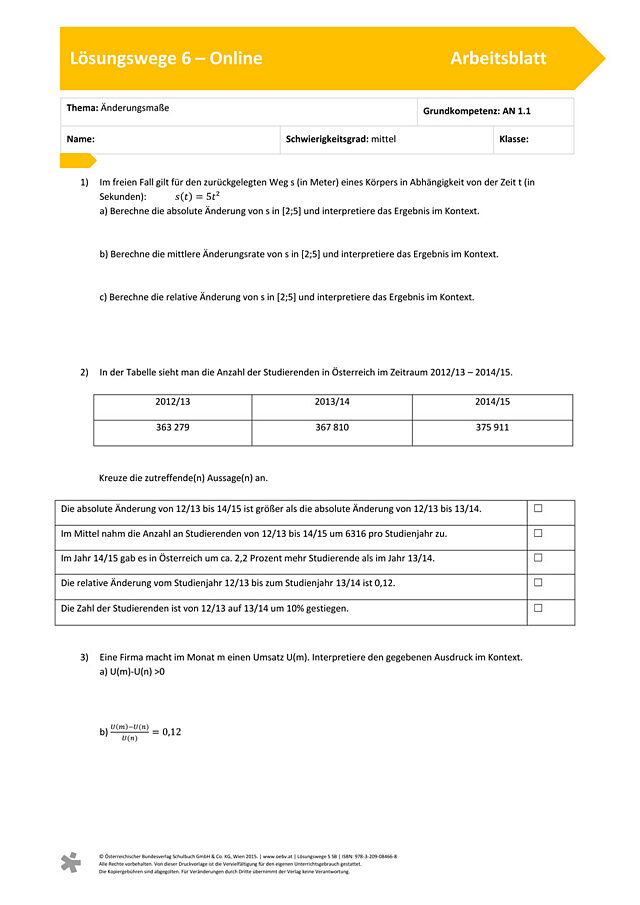 Änderungsmaße