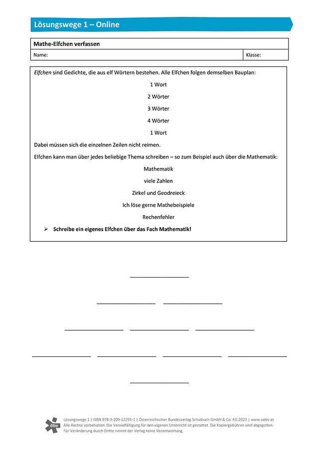 Mathe-Elfchen