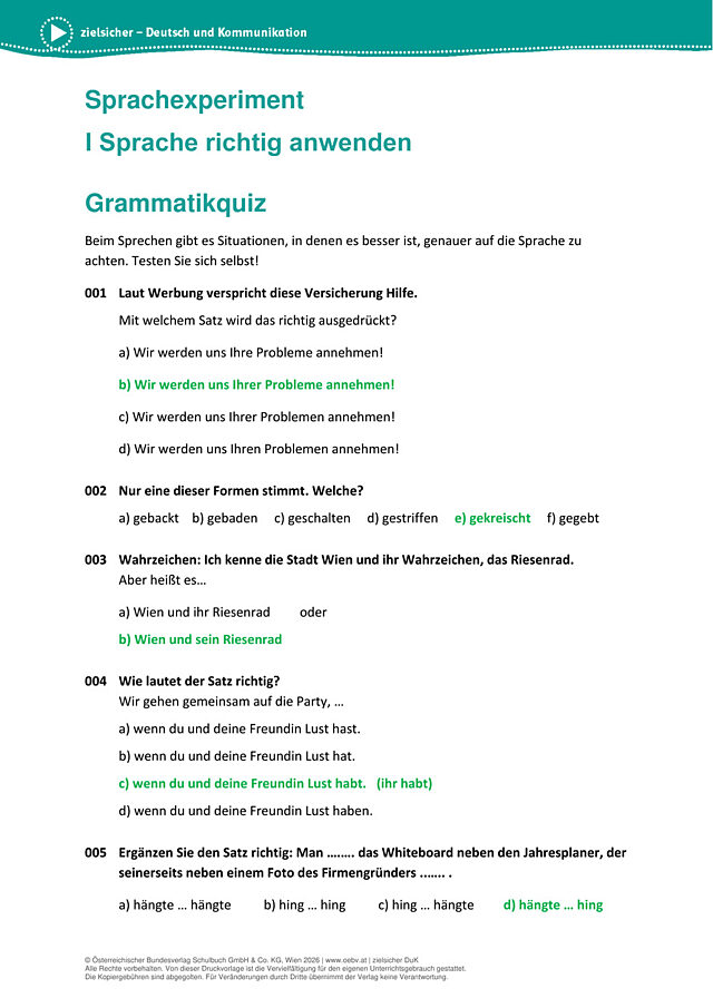 Grammatikquiz