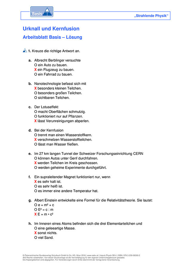 Urknall und Kernfusion