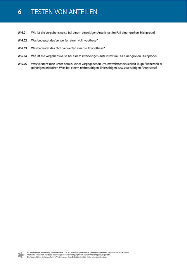 Kapitel: 6: Fragen zum Grundwissen