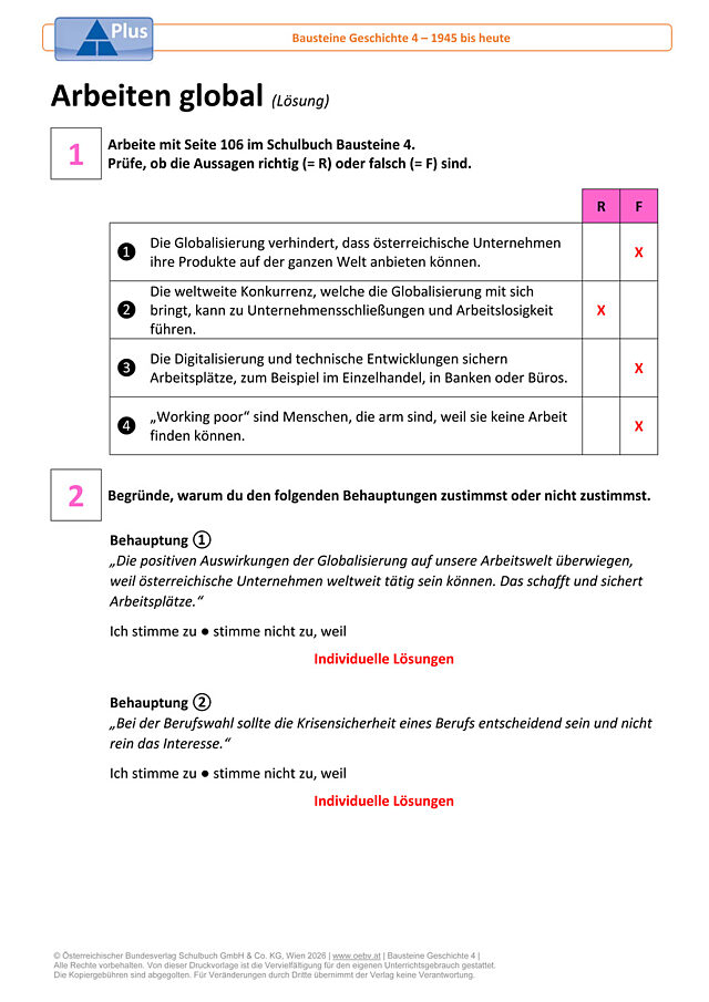 Arbeiten global
