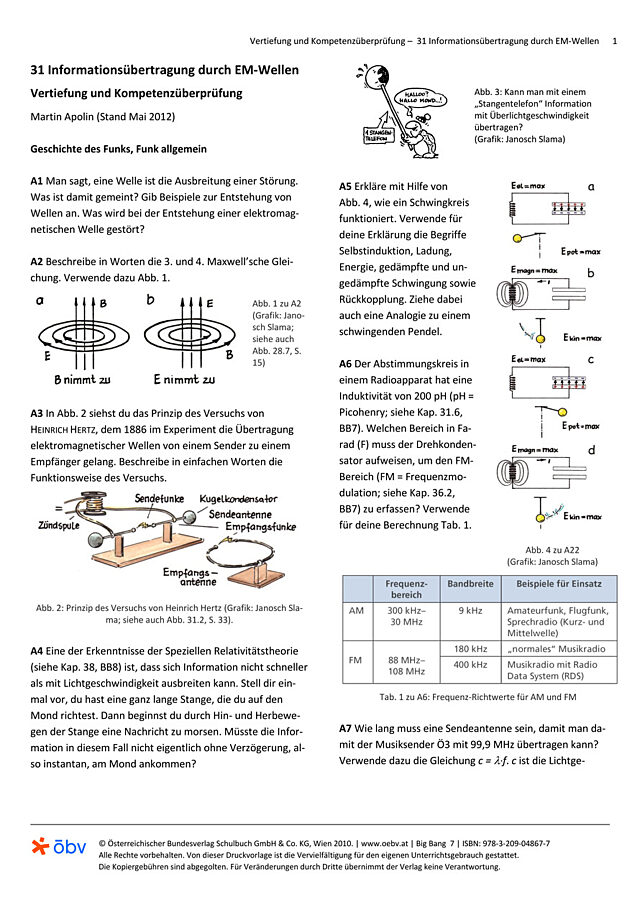 Informationsübertragung Wellen durch EM-Wellen