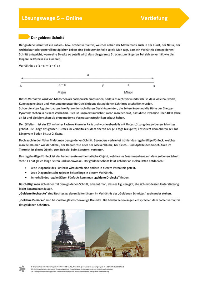 Der goldene Schnitt