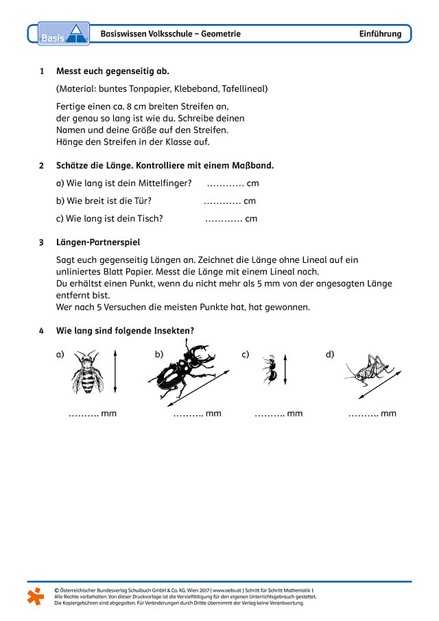 Basiswissen Volksschule - Geometrie