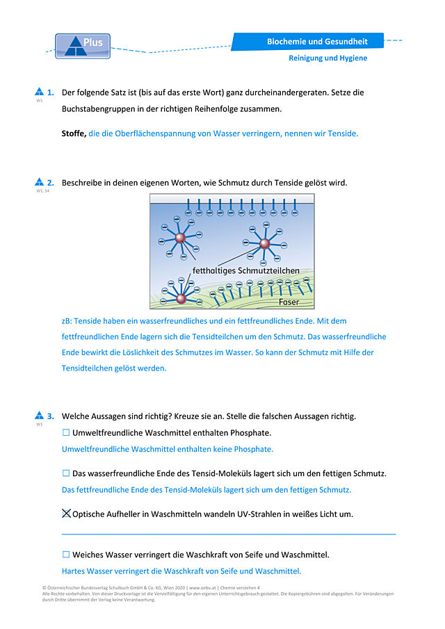Reinigung und Hygiene
