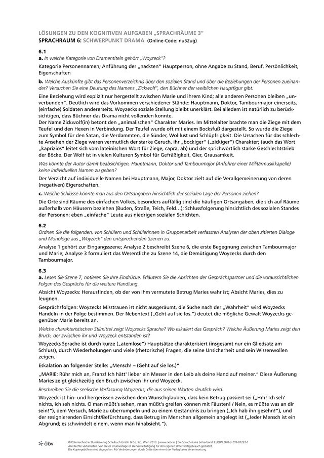Schwerpunkt Drama