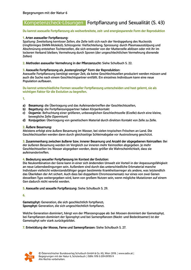 Kompetenzcheck-Lösungen Fortpflanzung und Sexualität