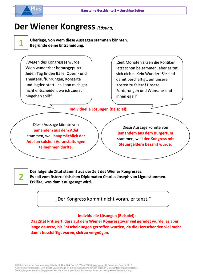 Der Wiener Kongress