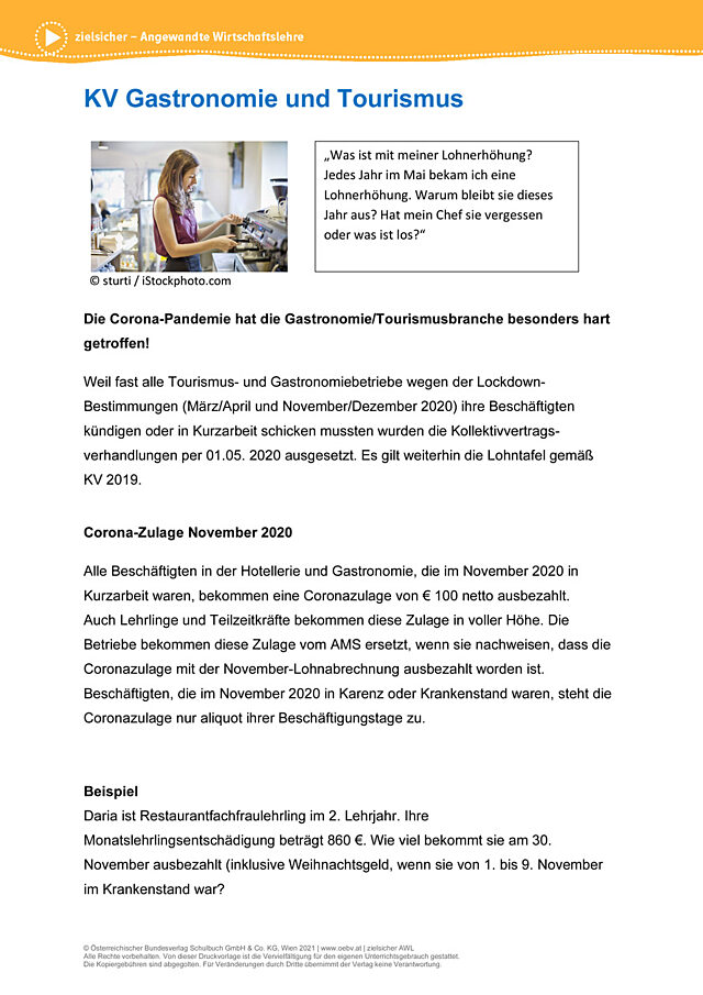 KV Gastronomie und Tourismus