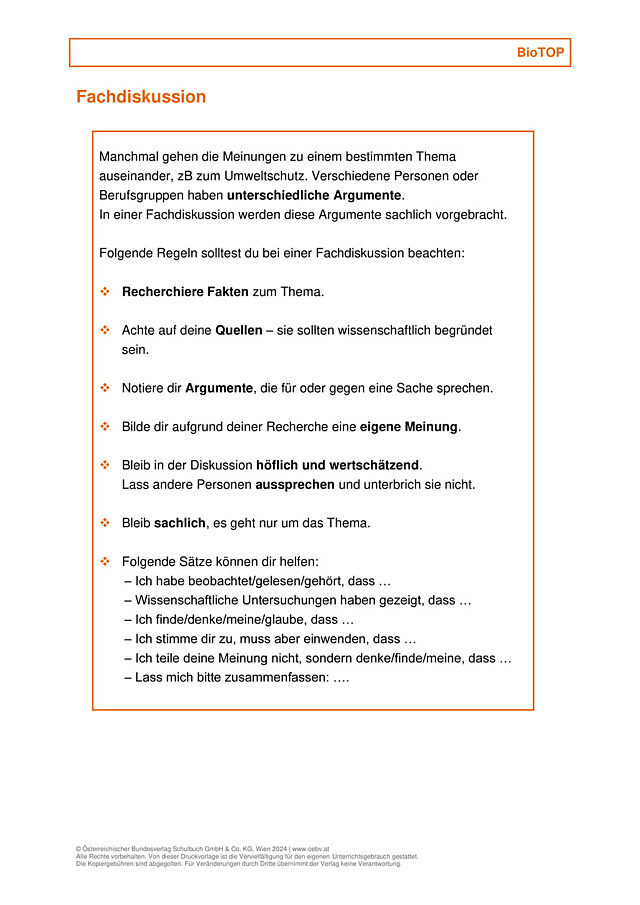 Fachdiskussion