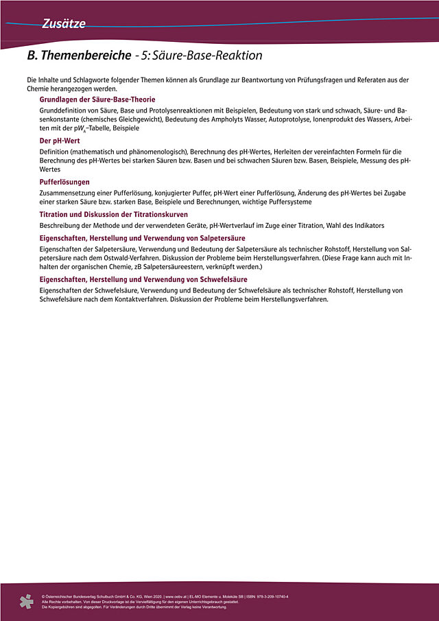 Themenbereiche Kapitel 5