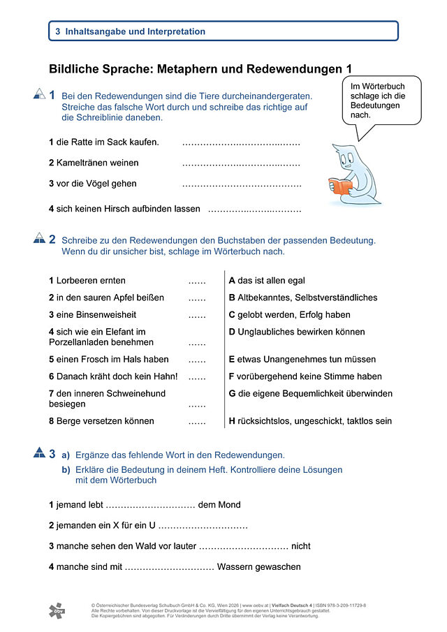 Metaphern und Redewendungen 1