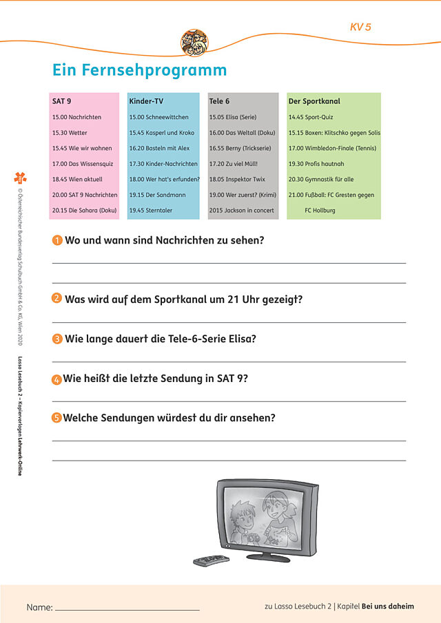 Ein Fernsehprogramm