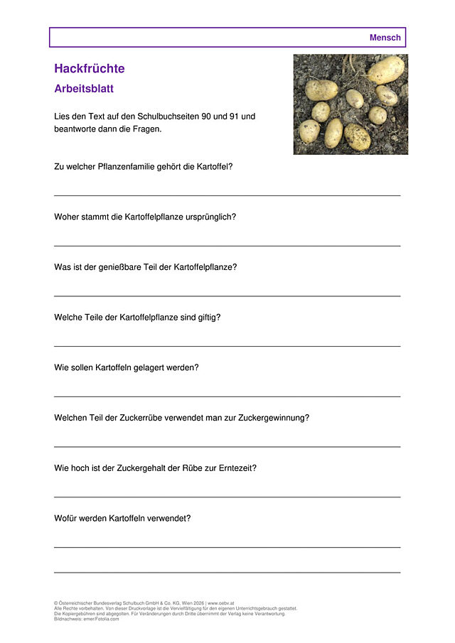 Hackfrüchte
