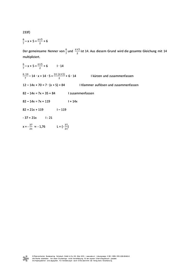Beispiel 233 f