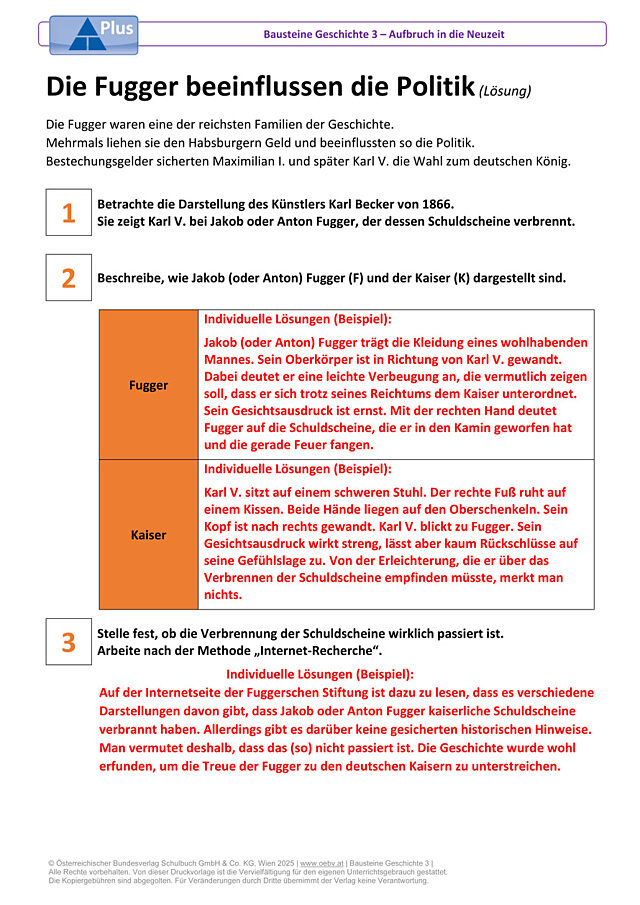 Die Fugger beeinflussen die Politik