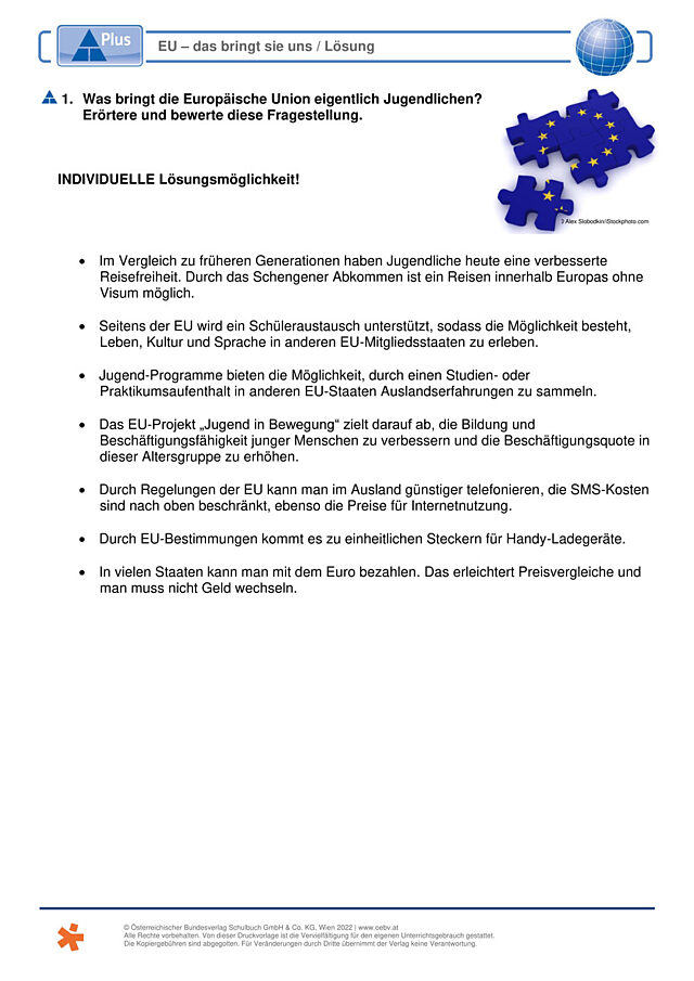 EU - das bringt sie uns