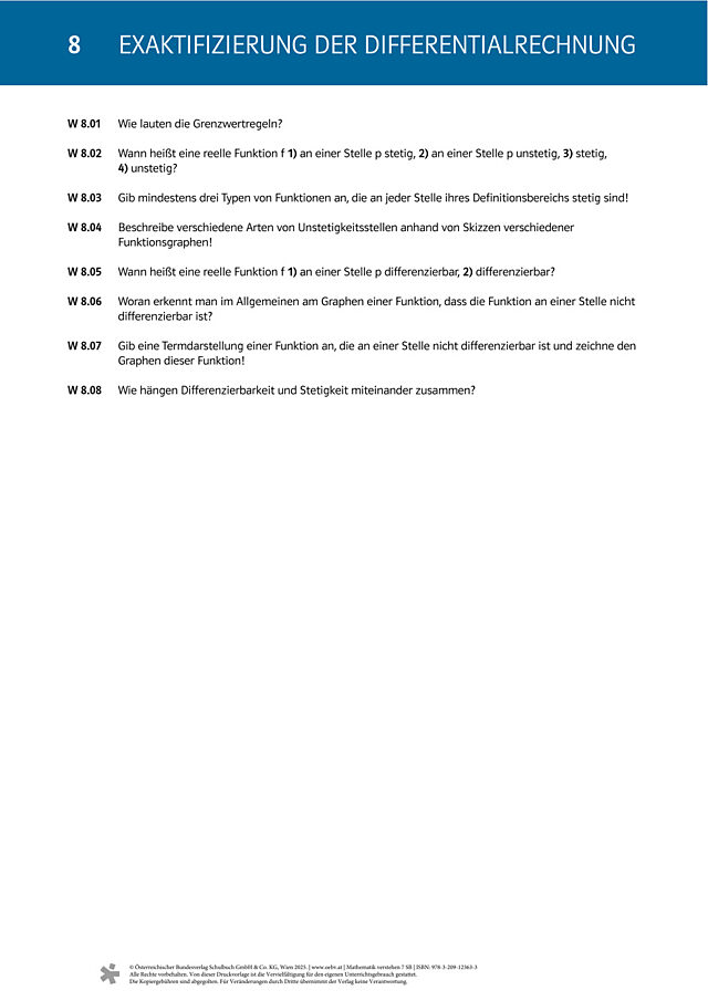 Kapitel 8: Fragen zum Grundwissen