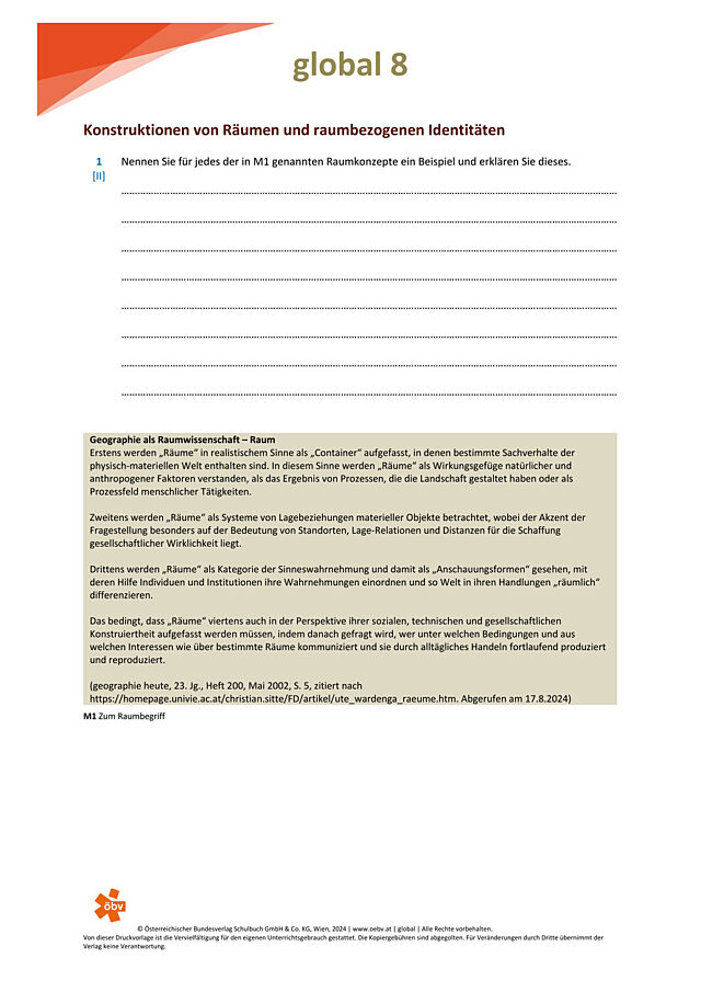 Konstruktionen von Räumen und raumbezogenen Identitäten untersuchen