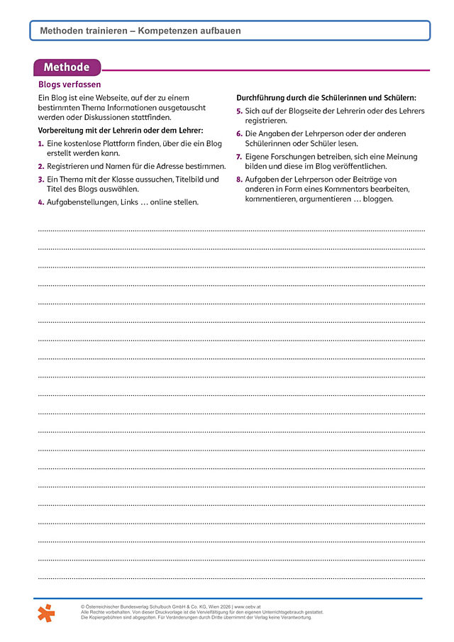 Kompetenzen 4. Klasse