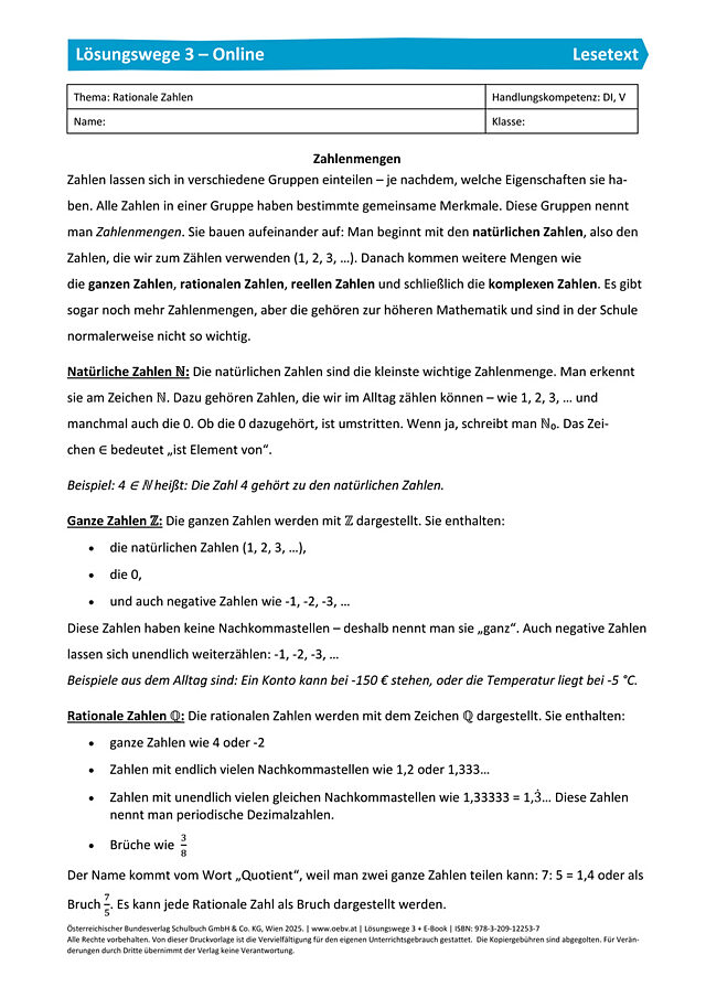 Lesetext 1 - Abschnitt B