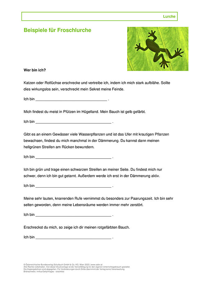 Froschlurche