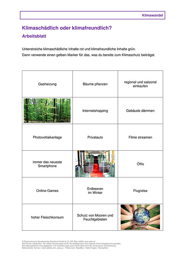 Maßnahmen gegen den Klimawandel
