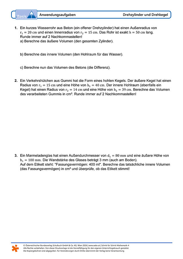 Anwendungsaufgaben