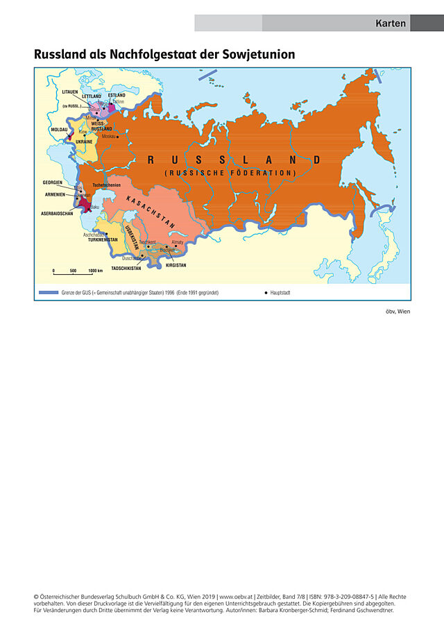 Russland als Nachfolgestaat der Sowjetunion