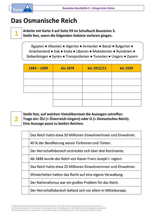 Das Osmanische Reich
