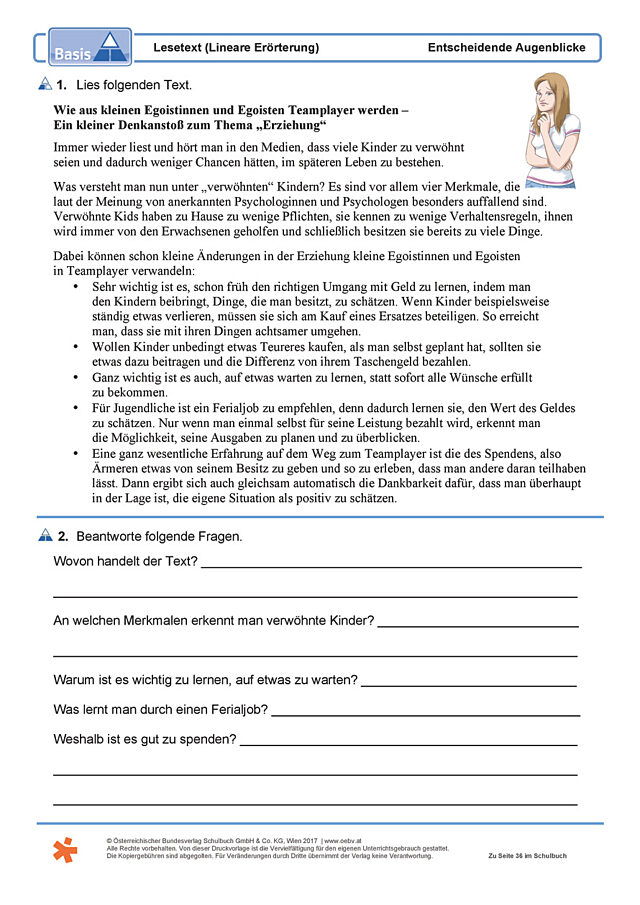 Lesetext (Lineare Erörterung)