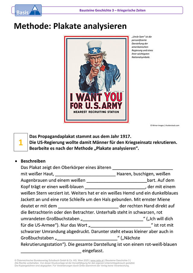 Methode: Plakate analysieren