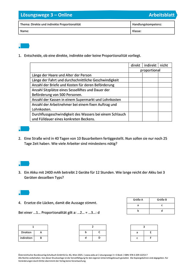 Gecheckt Direkte und indirekte Proportionalität