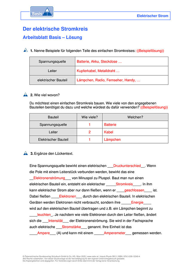 Der elektrische Stromkreis