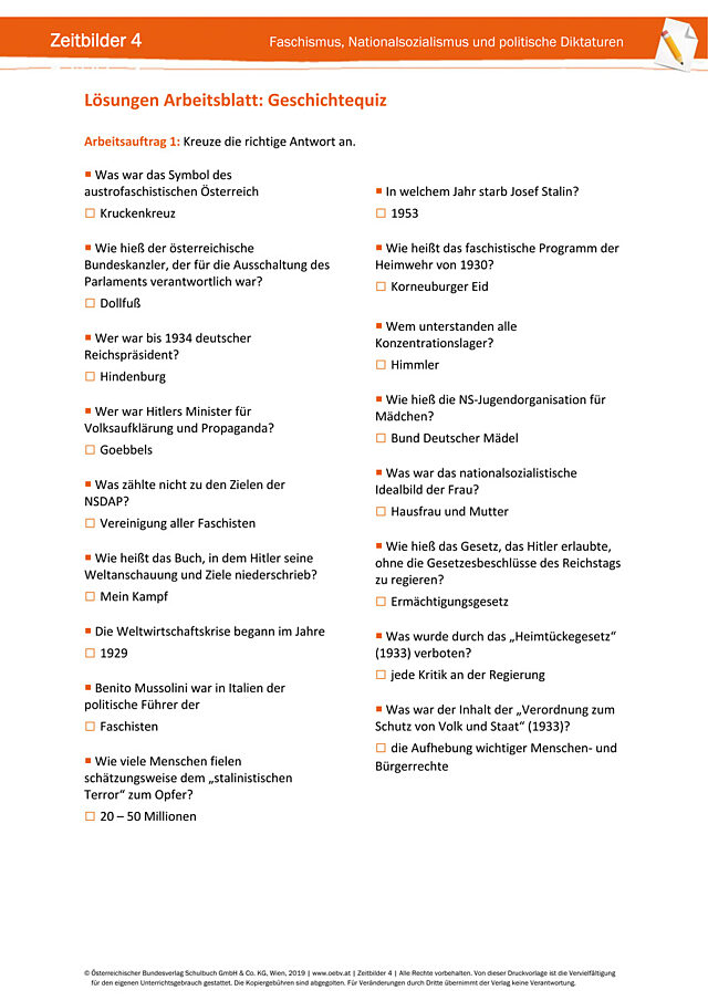 Geschichtequiz