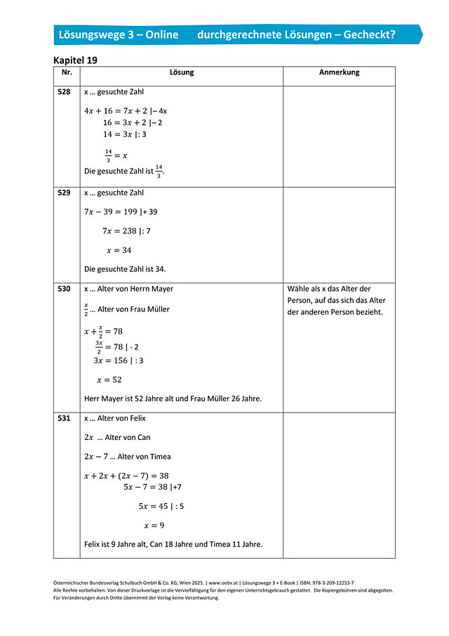 Gecheckt Kapitel 19