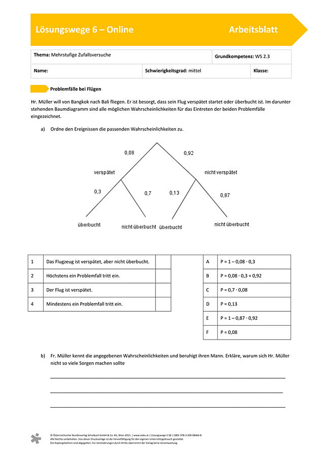 Mehrstufige Zufallsversuche